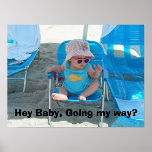 Hej Baby, på väg? Poster