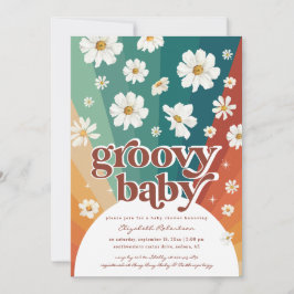 Hej Baby | Regnbågsluss för återställande Daisy Inbjudningar