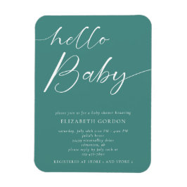 Hej Baby Shower minimalist Gender Neutral Boho Magnet