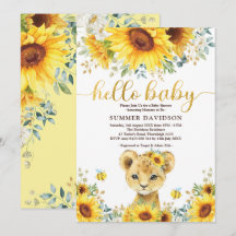 Hej Baby Solrossolrosor Lejona Unge Jungle Shower