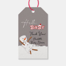 Hej Baby Söt Snöman Baby Shower