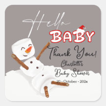 Hej Baby Söt Snömannen Baby Shower