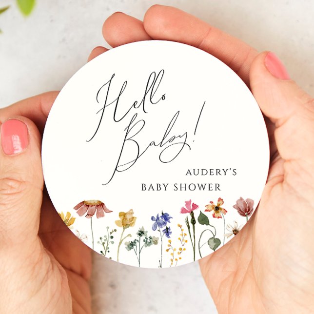 Hej Baby Underlägg Papper Rund (Skapare uppladdad)