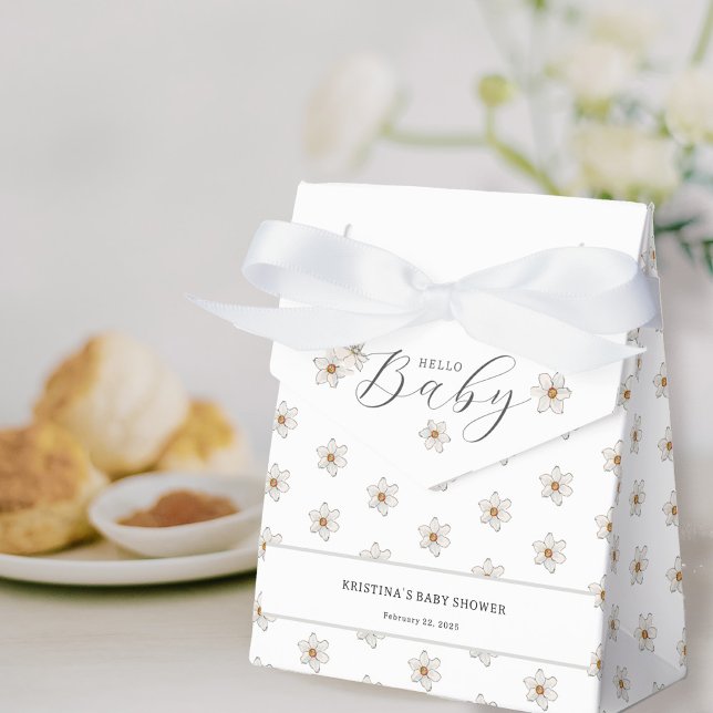 Hej Baby Vår Daffodil Baby Shower Presentaskar (Skapare uppladdad)