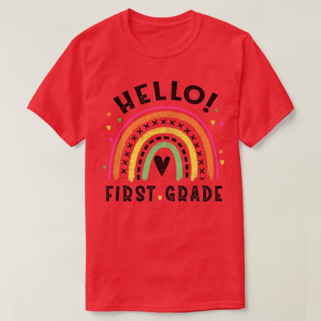 Hej Back to school 1:a Klass Student T Shirt (Design framsida)