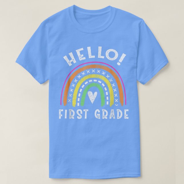 Hej Back to school 1:a Klass Student T Shirt (Design framsida)