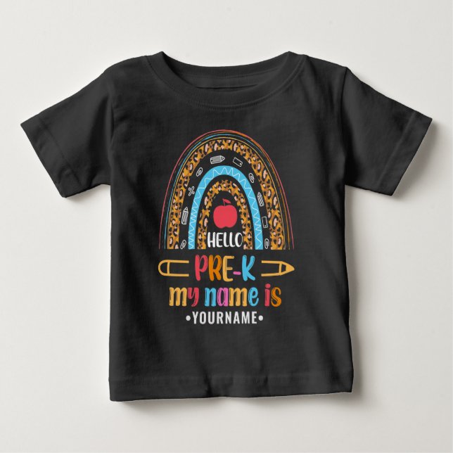 Hej Back to school Preschoolpresenter före K T Shirt (Framsida)