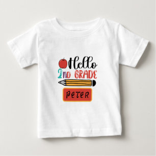 Hej Back to school Roligt vid andra Klass Personli T Shirt