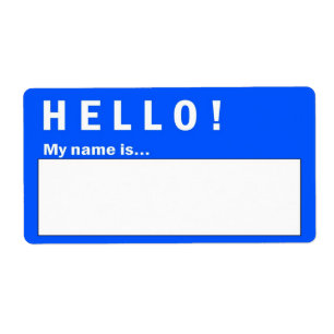 Hej Badge Namn-etiketter Fraktsedel