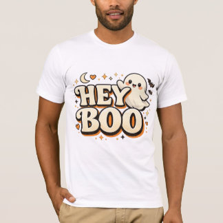 HEJ BÄLLIS Söt Retro Spöke Halloween Kul T Shirt