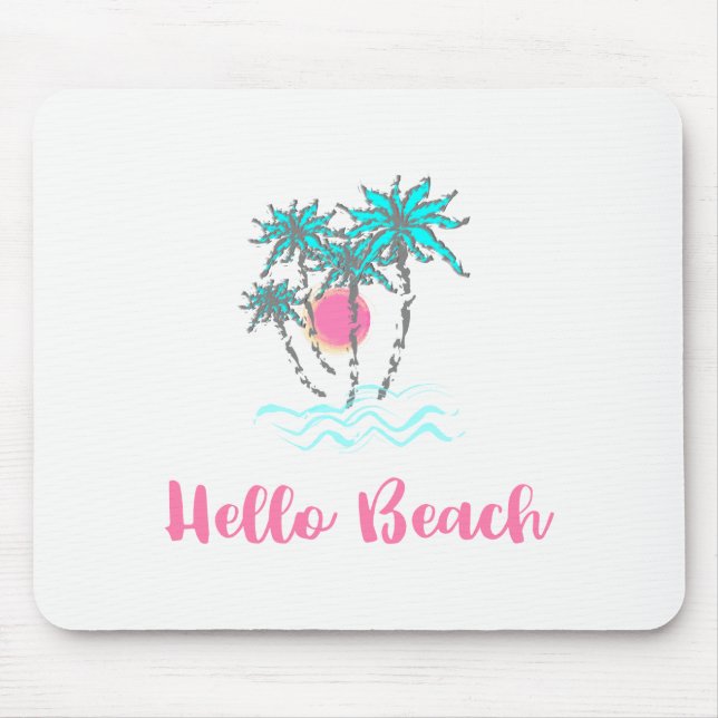Hej Beach Tropical Stil sommar Musmatta (Framsidan)