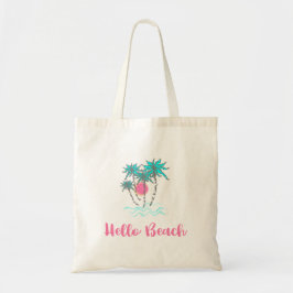 Hej Beach Tropical Stil sommartid Roligt Tygkasse