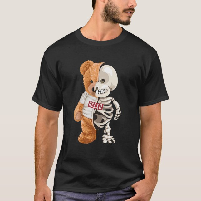 Hej Bear Leksak HalSkeleton Wildlife Animal G T Shirt (Framsida)