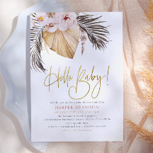 Hej Bebis | Boho Pampasgräs & Tropisk Palm