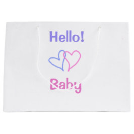 Hej bebiskärlek rosa lila hjärta namn vattenfärg b