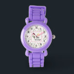 Hej Bevacker Söt Wildlblommor och Sol Armbandsur<br><div class="desc">En klocka med kvadrat ram och rosa gräns, inuti står det "Hej vacker" skriven i ett trendig med en gult sol ovanför texten. Även en söt rosa, en lång stamblomma med grönt lämnar av till sidan. Bakgrunden är ett sömlöst mönster med vildblommor från hand plockade rosa med långa gröntar och...</div>