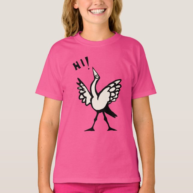 Hej, Birdie! T-Shirt (Framsida)