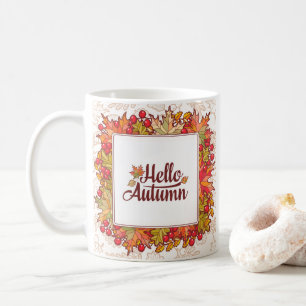 Hej Blommigt höstsäsong Kaffemugg