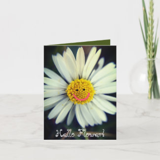 Hej Blomster Anpassningsbart tomt kort