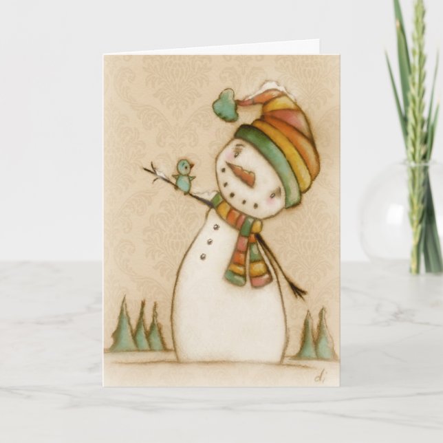 Hej Bluebird - julkort Helgkort (Framsida)