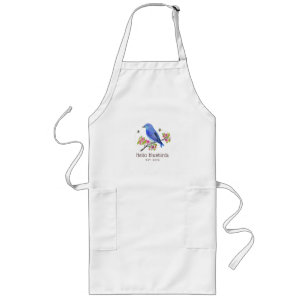 Hej Bluebirds Apron Långt Förkläde