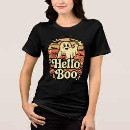 Hej Boo Söt Spöke T Shirt