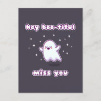 Hej, Boo-tiful Miss You Pun Card