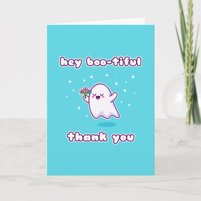 Hej Boo-tiful Tack Pun Card Kort (Framsida)