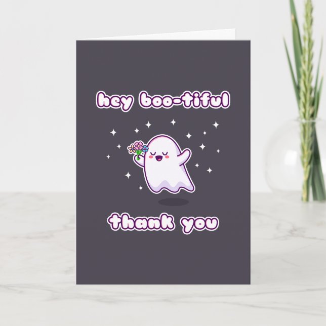 Hej Boo-tiful Tack Pun Card Kort (Framsida)