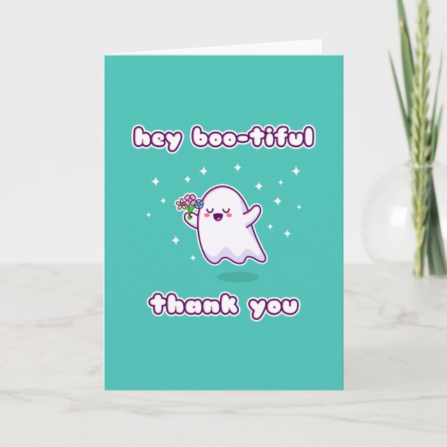 Hej Boo-tiful Tack Pun Card Kort (Framsida)