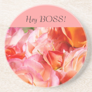 Hej BOSS! underlägg sandsten Rosa Rosor