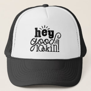 Hej Bra Lookin Typografisk design Keps