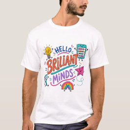 Hej Briljanta Sinnen Färgrik Klassrum T-Shirt