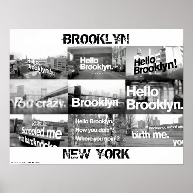 Hej Brooklyn Poster (Framsidan)
