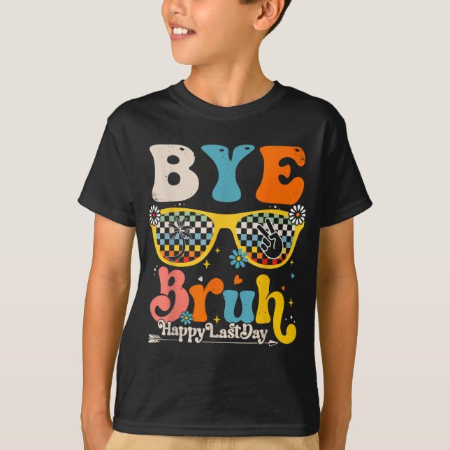 Hej Bruh Lycklig förra dagen, skolläraren Student T Shirt (Framsida)