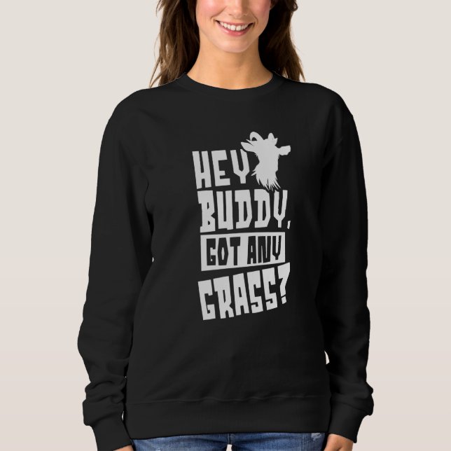 Hej Buddy Har any Grass Owner Animal Djurälskare G T Shirt (Framsida)
