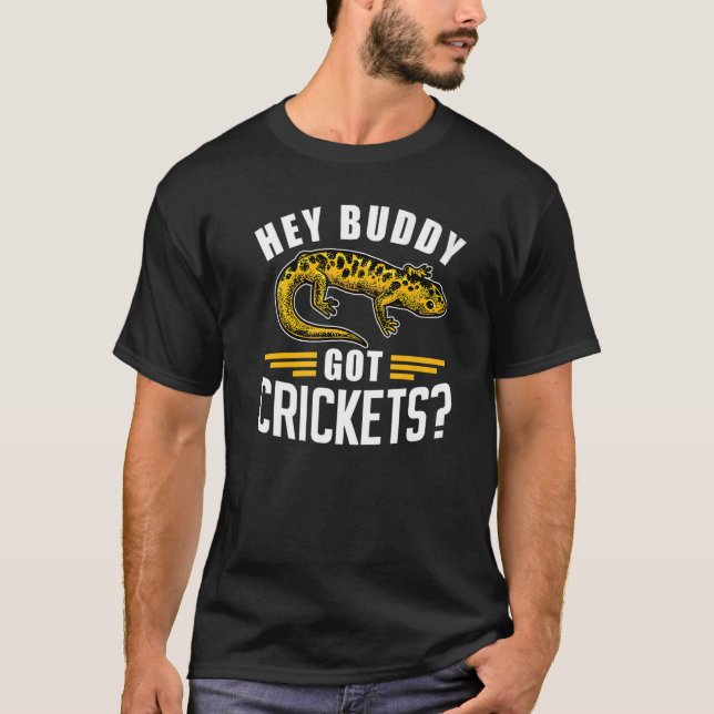Hej Buddy Har Cricks Lizard Lizards Animal Gecko T Shirt (Framsida)