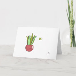 Hej - Cactus Card Tack Kort