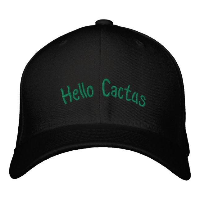 Hej Cactus Funny Embroized Hat Broderad Keps (Framsida)