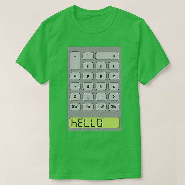 Hej Calculator T Shirt (Design framsida)