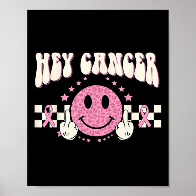 Hej Cancer F U Breast Cancer Awareness Poster (Framsidan)