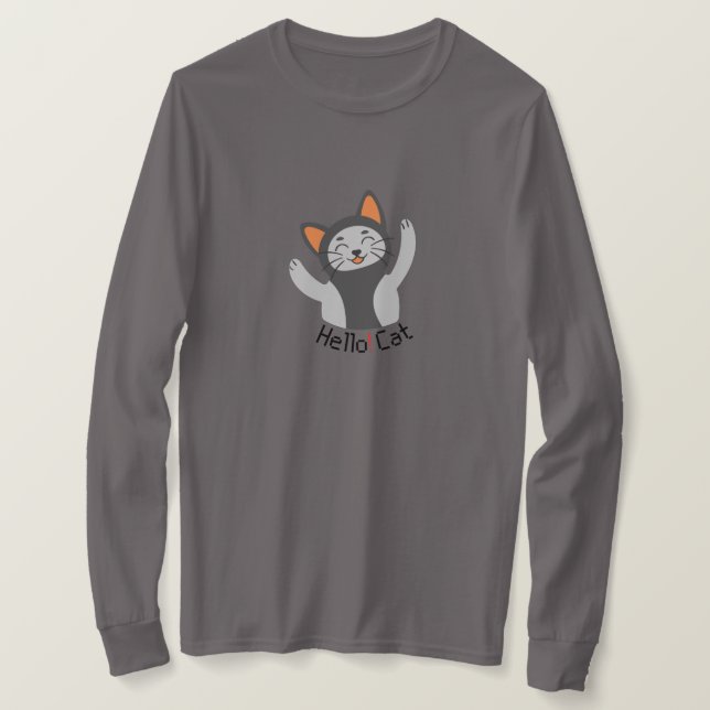 Hej Cat T Shirt (Design framsida)