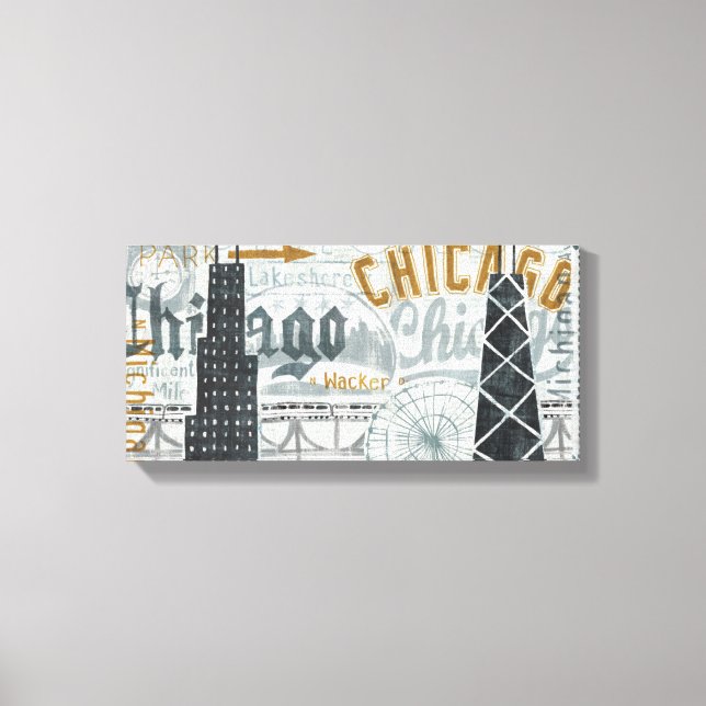 Hej Chicago Vintage Canvastryck (Framsida)