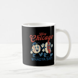 Hej Chicago Whadya Säg Hett Hund Baseball Graphic Kaffemugg
