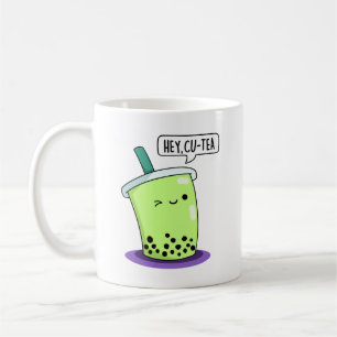 Hej Cu-Tea Funny Boba Tea Pun Kaffemugg