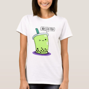 Hej Cu-Tea Funny Boba Tea Pun T Shirt
