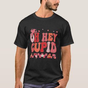 Hej Cupid Retro Groovy Valentine Day, par M T Shirt