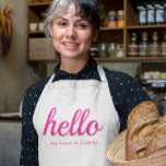 Hej Cute Colorful Hej Barnförkläde<br><div class="desc">Modern Hej Cute Colorful Hej barn Apron</div>