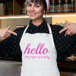 Hej Cute Colorful Hej Förkläde<br><div class="desc">Modern Hej Cute Colorful Hej Apron</div>