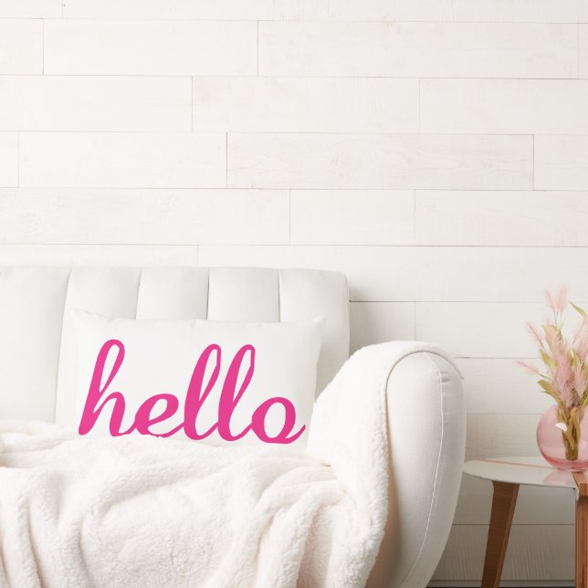 Hej Cute Colorful Hej Gifts Lumbarkudde (Soffa)